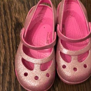 Glitter crocs!  size 11